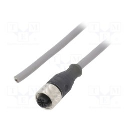 1 pcs x ALPHA WIRE - AR0400105 SL356 - Connection lead, M12, PIN: 4, straight, 1m, plug, 250VAC, 2.5A, PVC