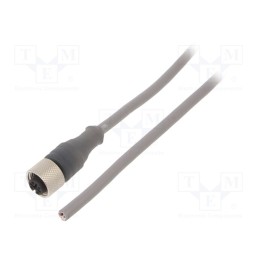 1 pcs x ALPHA WIRE - AR0400105 SL357 - Connection lead, M12, PIN: 4, straight, 3m, plug, 250VAC, 2.5A, PVC