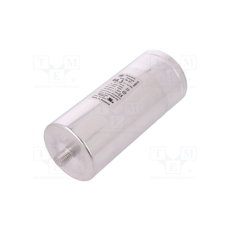 1 pcs x DUCATI ENERGIA - 416303764 - Capacitor: polypropylene, 66.3uF, -5÷10%, Ø60x137mm, -25÷55°C