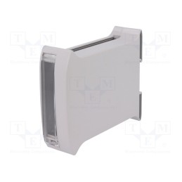 1 pcs x ITALTRONIC - 10.000235 - Enclosure: for DIN rail mounting, Y: 101mm, X: 35mm, Z: 119mm, grey