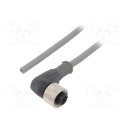 1 pcs x ALPHA WIRE - AW0300104 SL358 - Connection lead, M12, PIN: 3, angled, 5m, plug, 250VAC, 3.1A, PVC