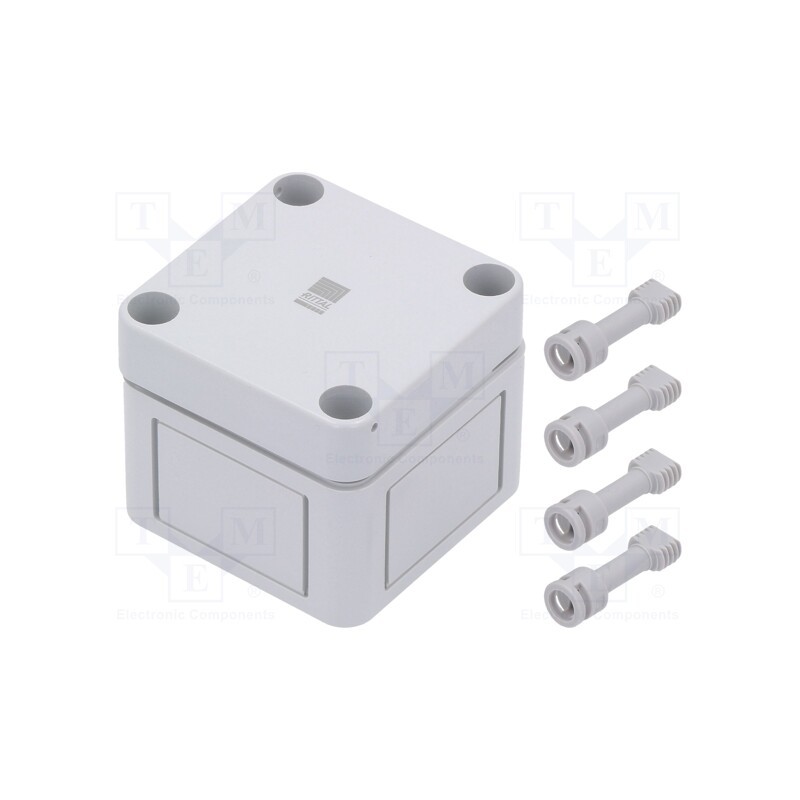 1 pcs x RITTAL - 9500 - Enclosure: multipurpose, X: 65mm, Y: 65mm, Z: 57mm, PK, polycarbonate