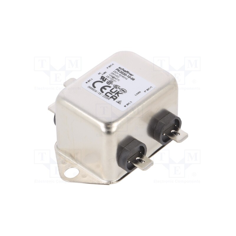 1 pcs x SCHAFFNER - FN2020-10-06 - Filter: anti-interference, single-phase, 250VAC, Cx: 150nF, 1MΩ