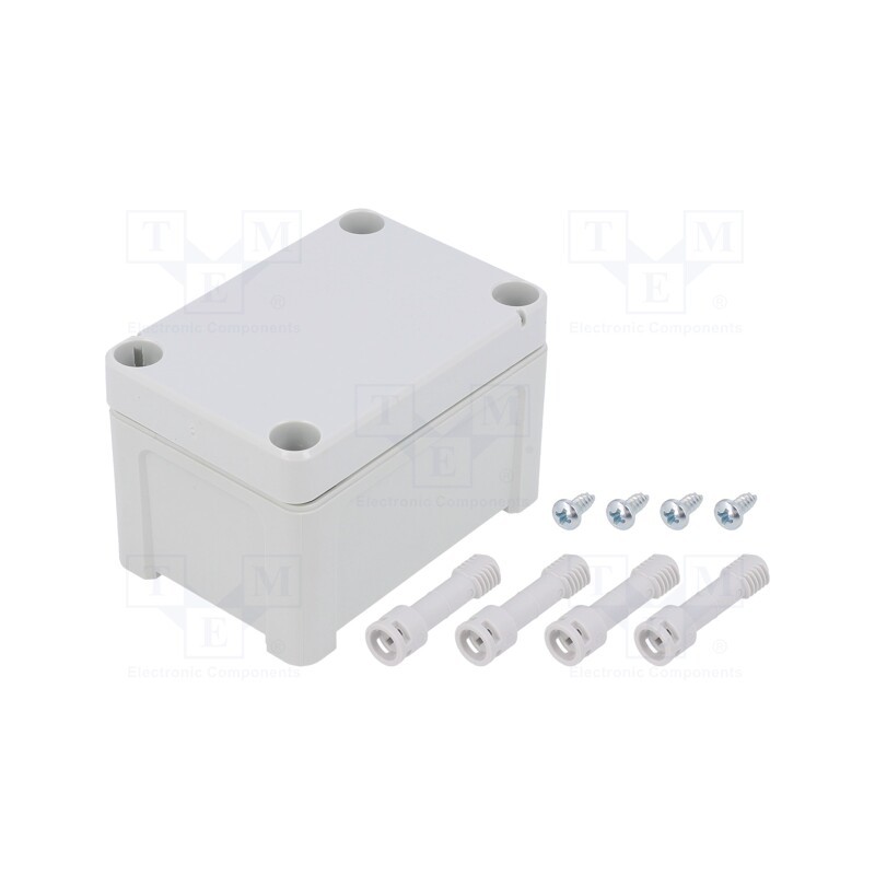 1 pcs x FIBOX - TPC090706 - Enclosure: multipurpose, X: 65mm, Y: 95mm, Z: 60mm, TEMPO, grey, IP65