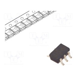 3 pcs x TEXAS INSTRUMENTS - SN74AUC2G34DCKR - IC: digital, buffer,non-inverting, Ch: 2, CMOS, SMD, SC70, -40÷85°C