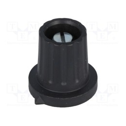 1 pcs x MENTOR - 4310.6131 - Knob, with flange,with pointer, plastic, Øshaft: 6mm, Ø15x20mm
