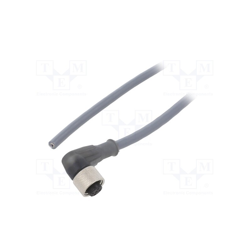 1 pcs x ALPHA WIRE - AW0500102 SL357 - Connection lead, M12, PIN: 5, angled, 3m, plug, 63VAC, 2.2A, -25÷80°C