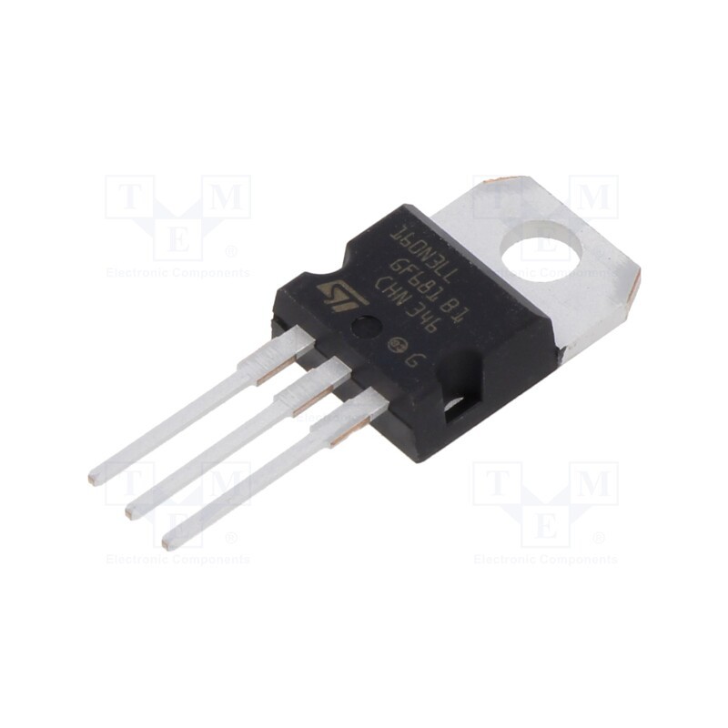 1 pcs x STMicroelectronics - STP160N3LL - Transistor: N-MOSFET, STripFET™ H6, unipolar, 30V, 112A, Idm: 480A