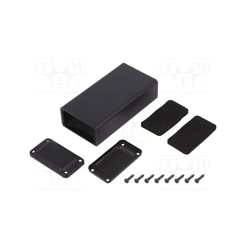 1 pcs x TEKO - MTK480.9 -AS - Enclosure: with panel, X: 43mm, Y: 83mm, Z: 23mm, aluminium, black