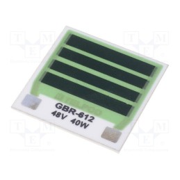 1 pcs x TELPOD - GBR-612-48-40-1 - Resistor: thick film, heating, glued, 57.6Ω, 40W, soldering pads