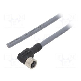 1 pcs x ALPHA WIRE - GW0300100 SL357 - Connection lead, M8, PIN: 3, angled, 3m, plug, 63VAC, 2.7A, -25÷80°C