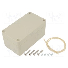 1 pcs x HAMMOND - RZ0308 - Enclosure: multipurpose, X: 65mm, Y: 115mm, Z: 55mm, Ritec, ABS, beige