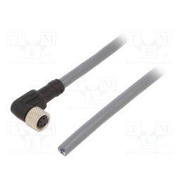 1 pcs x ALPHA WIRE - GW0400101 SL358 - Connection lead, M8, PIN: 4, angled, 5m, plug, 36VAC, 2.2A, -25÷80°C