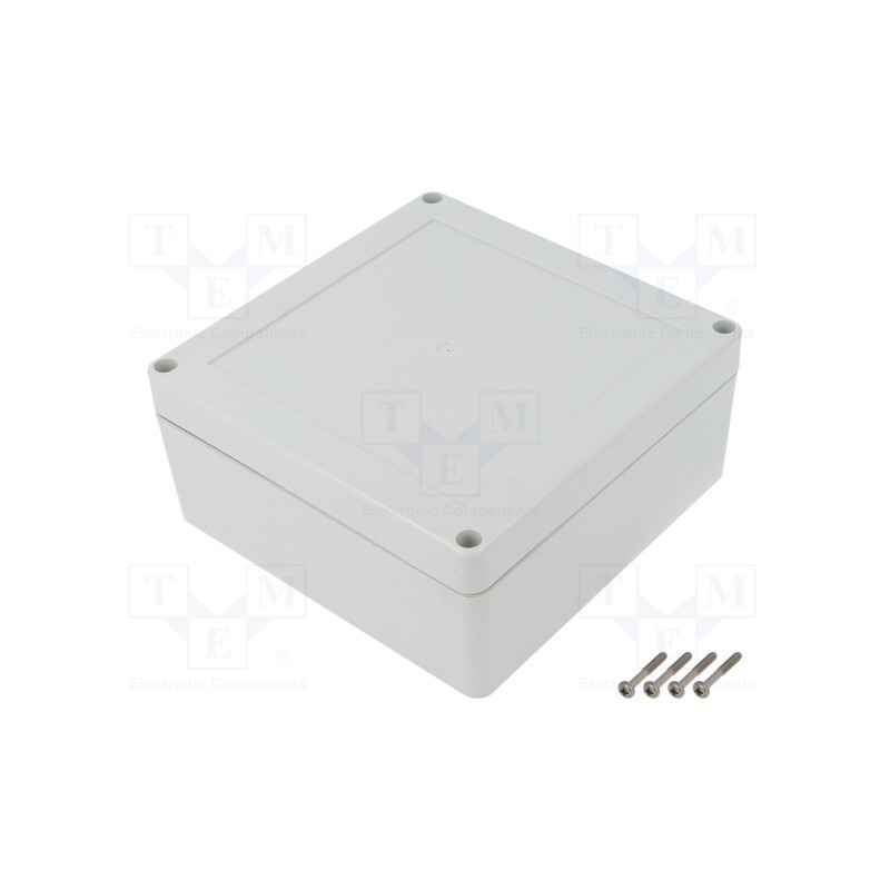 1 pcs x KRADEX - ZP135.135.60SJ TM PC - Enclosure: multipurpose, X: 135mm, Y: 135mm, Z: 60mm, ZP, light grey