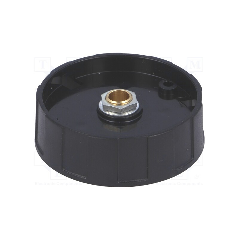 1 pcs x OKW - A2550060 - Knob, without pointer, ABS, Øshaft: 6mm, Ø50x15.5mm, black, A2550