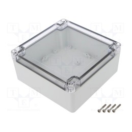 1 pcs x KRADEX - ZP135.135.60SJP TM PC - Enclosure: multipurpose, X: 135mm, Y: 135mm, Z: 60mm, ZP, light grey