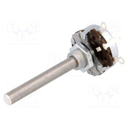 1 pcs x AB Elektronik - 3104608787 - Potentiometer: shaft, single turn, 25kΩ, 4W, ±10%, 6mm, wirewound