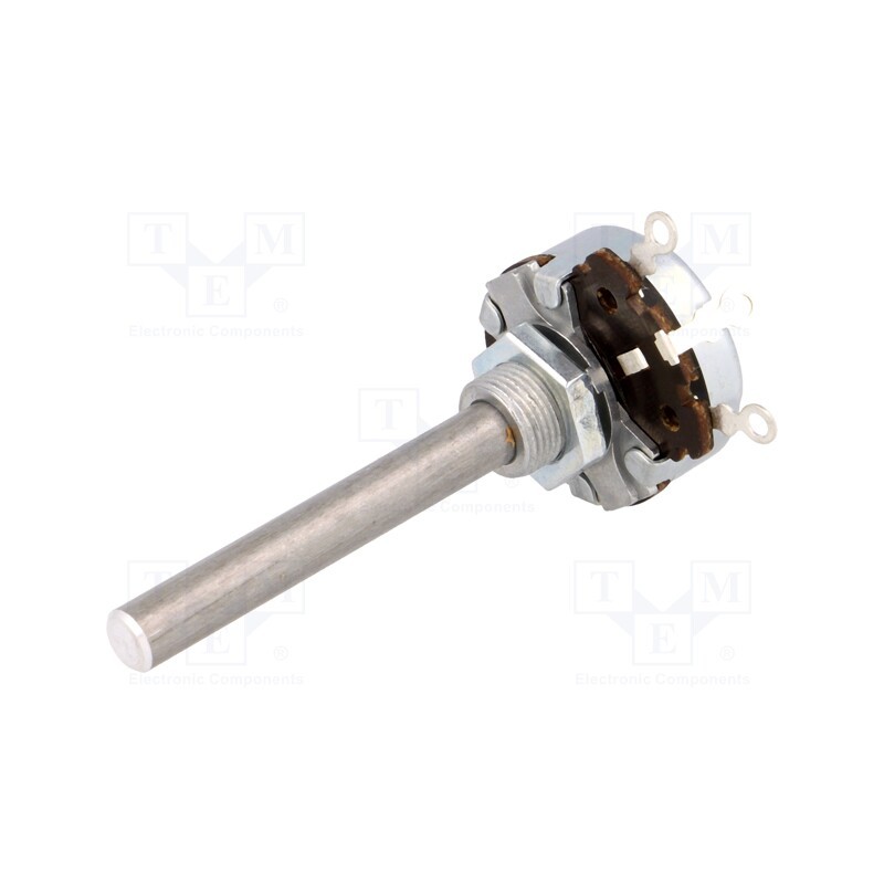 1 pcs x AB Elektronik - 3104608787 - Potentiometer: shaft, single turn, 25kΩ, 4W, ±10%, 6mm, wirewound