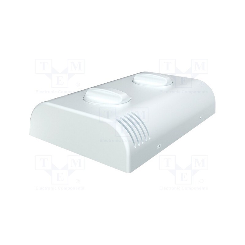 1 pcs x ITALTRONIC - 61.60921 - Enclosure: wall mounting, X: 80mm, Y: 120mm, Z: 25mm, ABS, white