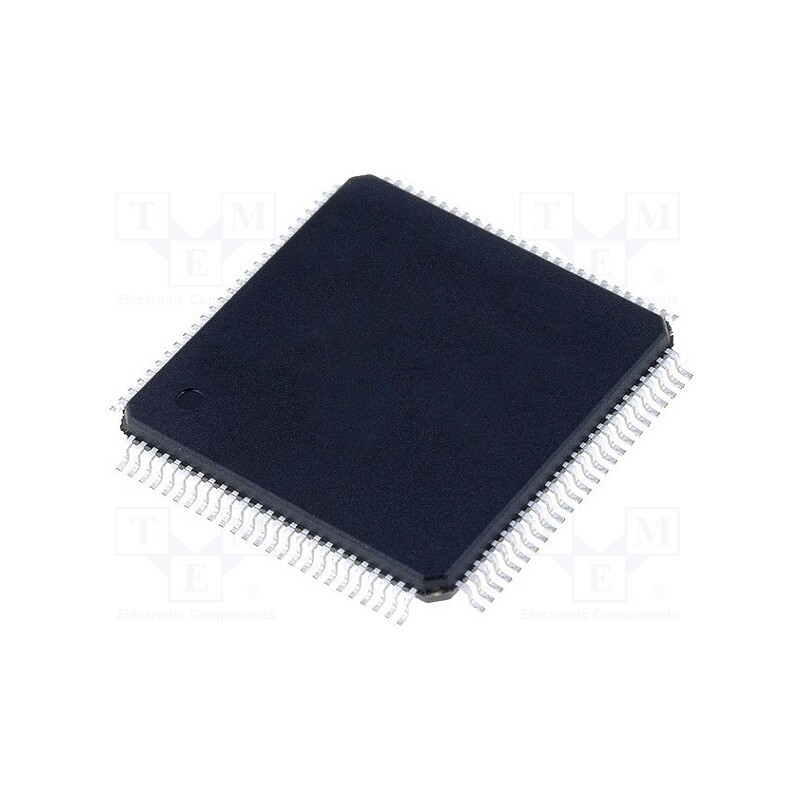 1 pcs x MICROCHIP TECHNOLOGY - PIC24FJ128GU410-E/PT - IC: PIC microcontroller, 128kB, 2÷3.6VDC, SMD, TQFP100, PIC24