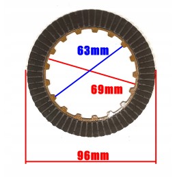Clutch discs quad atv automatic 110 125 bashan shineray loncin kxd