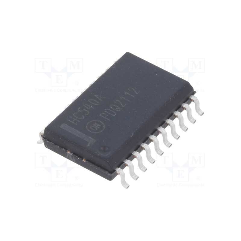 1 pcs x ONSEMI - MM74HC540WM - IC: digital, 3-state,buffer,octal,inverting, Ch: 8, CMOS, SMD, HC