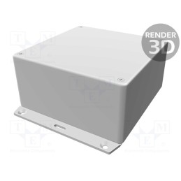 1 pcs x HAMMOND - 1591UF2SBK - Enclosure: multipurpose, X: 120mm, Y: 120mm, Z: 60mm, 1591, ABS, black