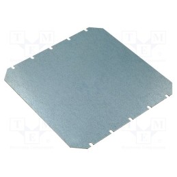 1 pcs x FIBOX - EKIV 33 - Mounting plate, steel, W: 300mm, L: 300mm, Thk: 1.5mm, Plating: zinc