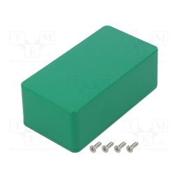 1 pcs x HAMMOND - 1590BSGR -AS - Enclosure: multipurpose, X: 60mm, Y: 112mm, Z: 42mm, 1590, aluminium