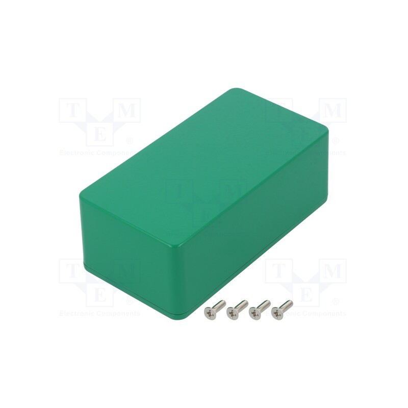 1 pcs x HAMMOND - 1590BSGR -AS - Enclosure: multipurpose, X: 60mm, Y: 112mm, Z: 42mm, 1590, aluminium