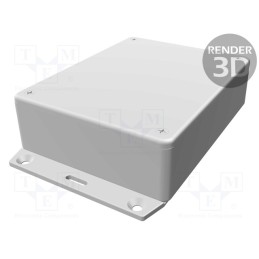 1 pcs x HAMMOND - 1591GF2GY - Enclosure: multipurpose, X: 94mm, Y: 121mm, Z: 35mm, 1591, ABS, grey