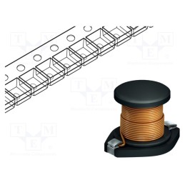 1 pcs x FASTRON - PISPHV-101M-04 - Inductor: ferrite, SMD, 100uH, 1.65A, 220mΩ, ±20%, 13x9.55x8mm