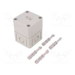 1 pcs x SPELSBERG - 10590101 - Enclosure: multipurpose, X: 65mm, Y: 65mm, Z: 81mm, TK PS, grey, IP66