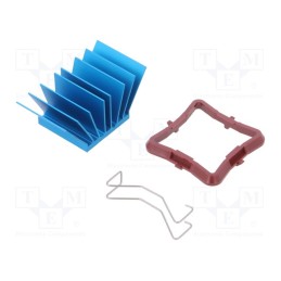 1 pcs x Advanced Thermal Solutions - ATS-50230P-C1-R0 - Heatsink: extruded, grilled, BGA, blue, L: 23mm, W: 23mm, H: 17.5mm