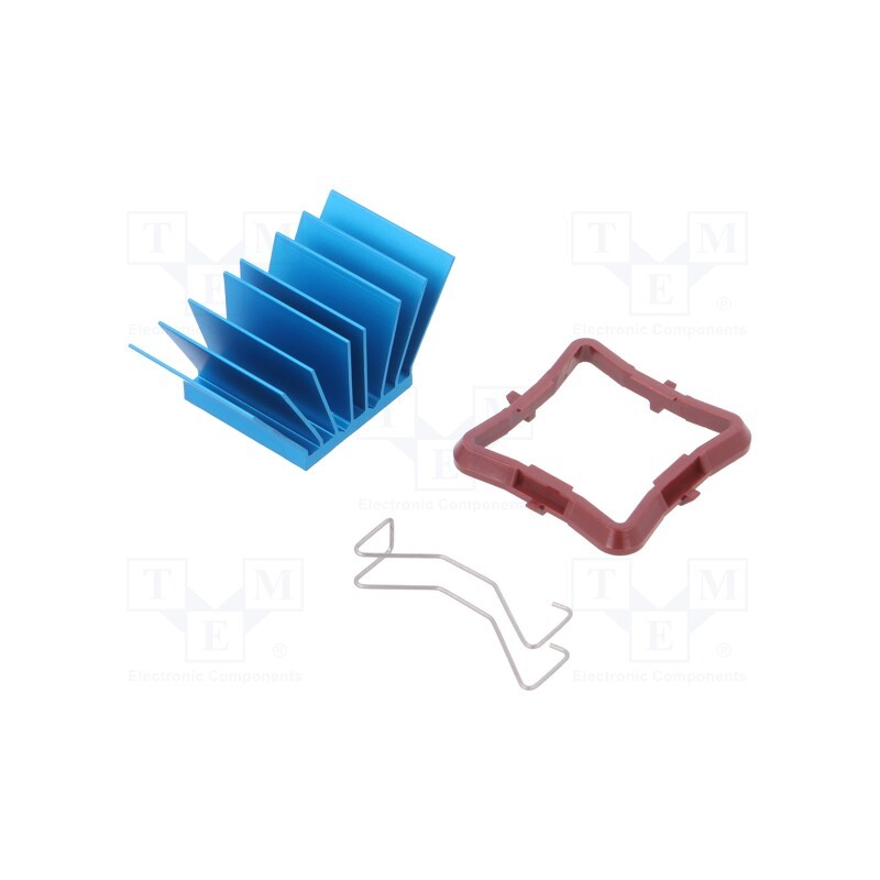 1 pcs x Advanced Thermal Solutions - ATS-50230P-C1-R0 - Heatsink: extruded, grilled, BGA, blue, L: 23mm, W: 23mm, H: 17.5mm