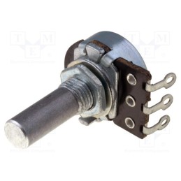 1 pcs x TELPOD - PR167 220K A 20P1 - Potentiometer: shaft, single turn, 220kΩ, 100mW, ±20%, 6mm, mono