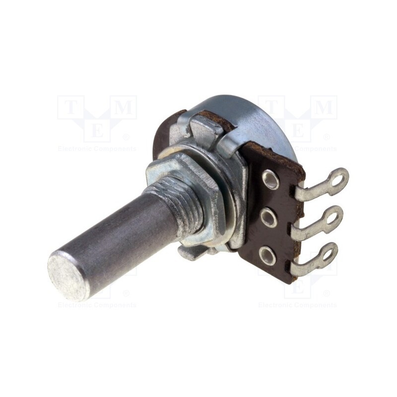 1 pcs x TELPOD - PR167 220K A 20P1 - Potentiometer: shaft, single turn, 220kΩ, 100mW, ±20%, 6mm, mono