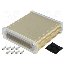1 pcs x GAINTA - ALUG704GD110-C -AS - Enclosure: multipurpose, X: 113.7mm, Y: 119mm, Z: 35.2mm, aluminium