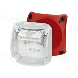 1 pcs x HENSEL - 62000036 - Enclosure: junction box, X: 93mm, Y: 93mm, Z: 62mm, IP66, white