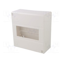 1 pcs x SCHNEIDER ELECTRIC - 13398 - Enclosure: for modular components, IP30, white, No.of mod: 8, IK07
