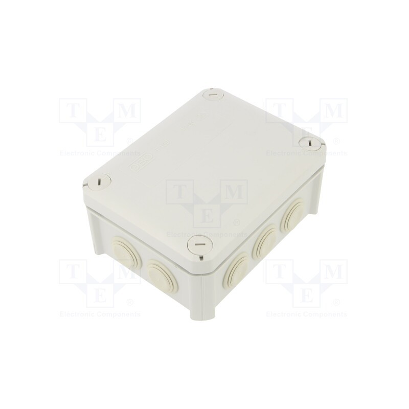 1 pcs x OBO BETTERMANN - T 100 F - Enclosure: junction box, X: 117mm, Y: 151mm, Z: 67mm, IP66
