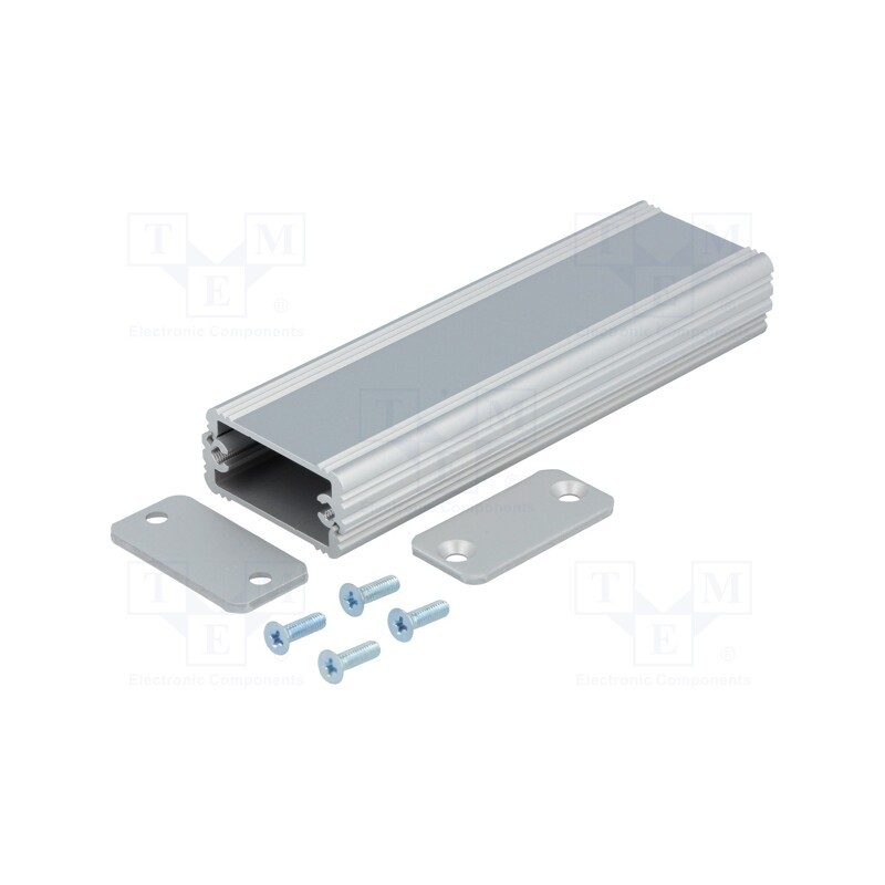 1 pcs x FISCHER ELEKTRONIK - AKG 33 16 100 ME - Enclosure: with panel, AKG, X: 33mm, Y: 100mm, Z: 16mm, aluminium