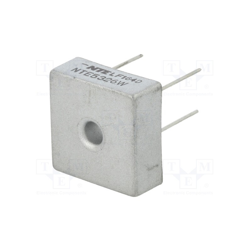 1 pcs x NTE Electronics - NTE5326W - Bridge rectifier: single-phase, Urmax: 600V, If: 25A, Ifsm: 400A