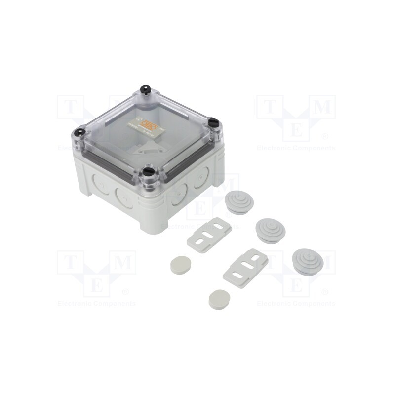 20 pcs x OBO BETTERMANN - X01 LGR-TR - Enclosure: junction box, X: 95mm, Y: 95mm, Z: 60mm, polycarbonate