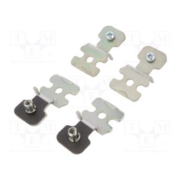 1 set x SCHNEIDER ELECTRIC - NSYAEFPFSC - Set of clips, steel, for enclosures,Spacial CRNG,Spacial S3D