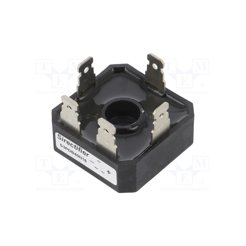 1 pcs x SIRECTIFIER - S3PDB40N16 - Bridge rectifier: three-phase, Urmax: 1.6kV, If: 40A, Ifsm: 400A