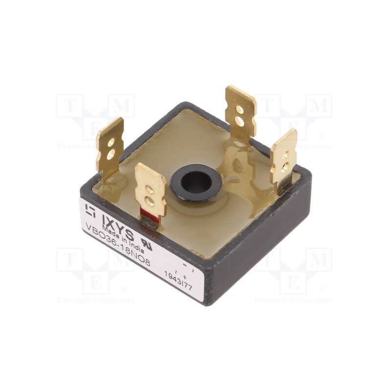 1 pcs x IXYS - VBO36-18NO8 - Bridge rectifier: single-phase, Urmax: 1.8kV, If: 18A, Ifsm: 550A