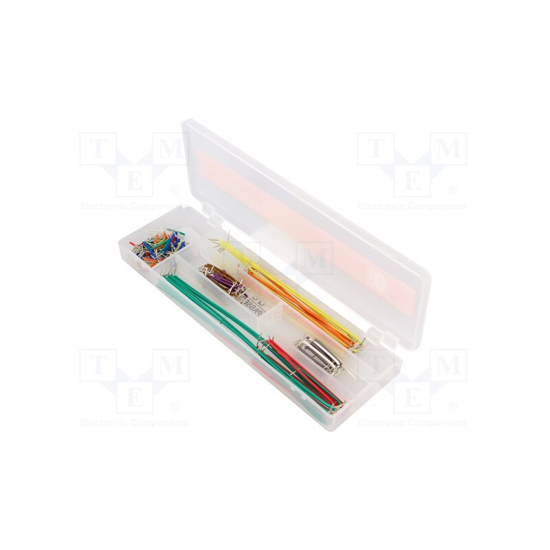 1 pcs x MIKROE - WIRE JUMPERS BOX 140 PCS - Connection cable, 140pcs.