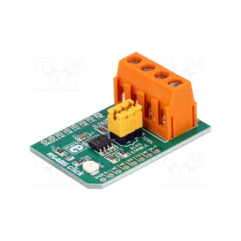 1 pcs x MIKROE - RS485 CLICK 3.3V - Click board, interface, RS422 / RS485, SN65HVD12, 3.3VDC
