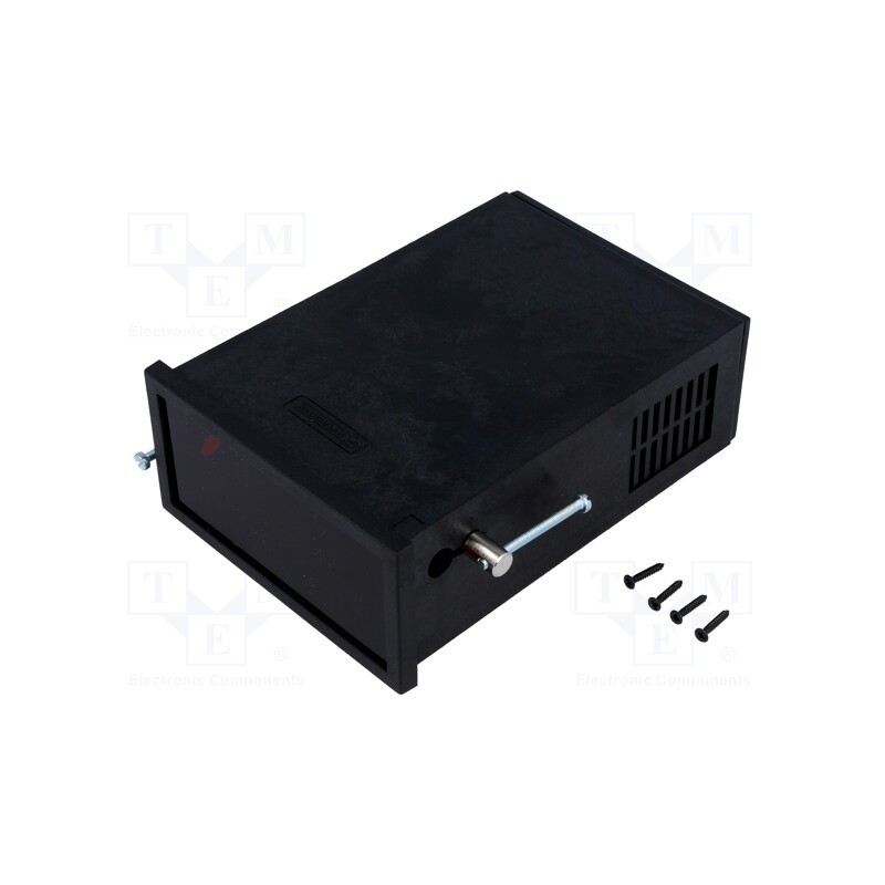1 pcs x SUPERTRONIC - PP011N-S - Enclosure: panel, X: 96mm, Y: 48mm, Z: 134mm, ABS, black, Series: DINS